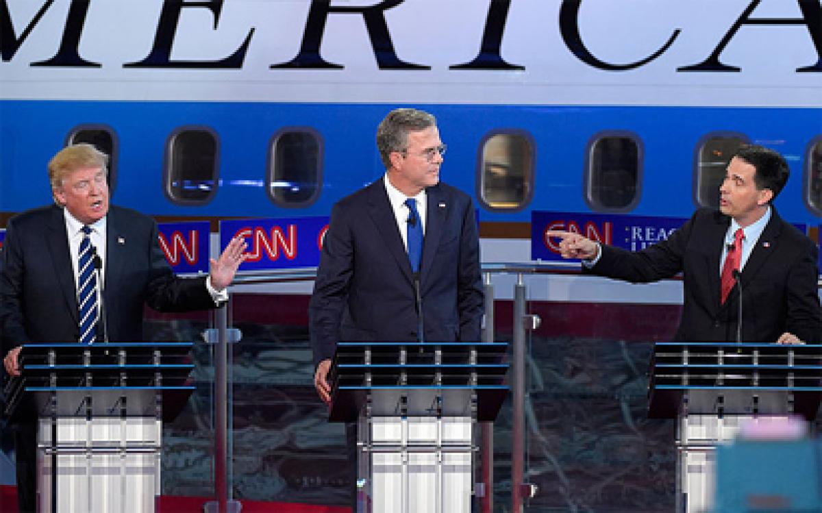 Trump, Bush clash marks Republican debate